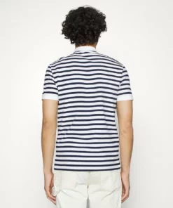 Lacoste T-shirt Imprimé - White/navy Blue -Lacoste Soldes Magasin 9b67572fbcde4fb98a39006c19d25506