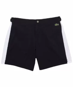 Lacoste Short De Bain - Bleu Marine Blanc