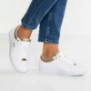 Lacoste STRAIGHTSET CAW - Baskets Basses - White/gold