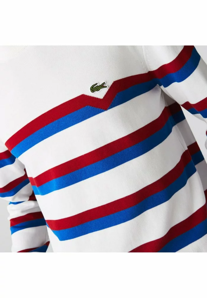 Lacoste Pullover - Blanc/bleu/rouge 2 Lacoste Pullover - Blanc/bleu/rouge – Image 2