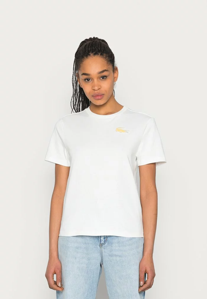 Lacoste T-shirt Basique - Flour 1 Lacoste T-shirt Basique - Flour