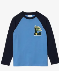 Lacoste KINDER - T-shirt à Manches Longues - Bleu/bleu Marine