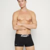 Lacoste NUA 3 PACK - Shorty - Black/white/silver Chine