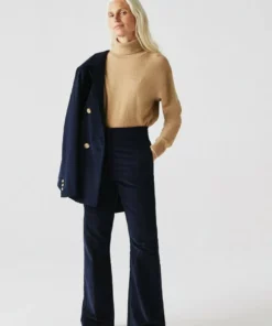 Lacoste DAMES - Pantalon Classique - Bleu Marine