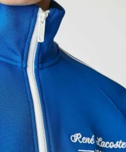 Lacoste Sweat à Capuche Zippé - Bleu Blanc -Lacoste Soldes Magasin a206999e0fdd4c3c97129b9a49da6e19