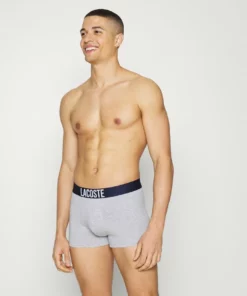 Lacoste 3 PACK - Shorty - Navy Blue/silver Chine/mandarin Tree Orange