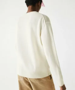 Lacoste Pullover - Blanc -Lacoste Soldes Magasin a2b7e2e732264b0e8f2693760605e4f0