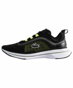 Lacoste RUN - Baskets Basses - Blk Lt Ylw