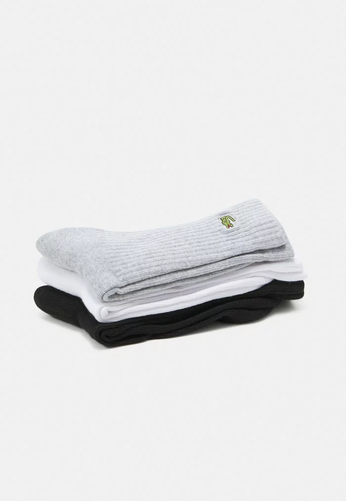 Lacoste 3 PACK - Chaussettes - Silver Chine/white/black 2 Lacoste 3 PACK - Chaussettes - Silver Chine/white/black – Image 2