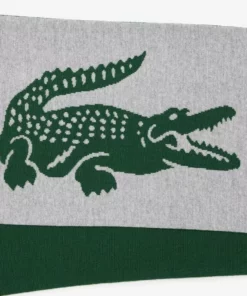 Lacoste Écharpe - Gris Chine Vert -Lacoste Soldes Magasin a634d85674ba4bc982a72c98a5f27e7a