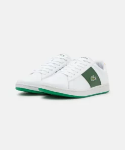 Lacoste CARNABY EVO - Baskets Basses - White/green -Lacoste Soldes Magasin a7557e43b69040c3b8ab88b31422c3b5
