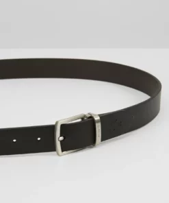 Lacoste REVERSIBLE CURVED BOX - Ceinture - Black/dark Brown -Lacoste Soldes Magasin a838e2c2df164700b49185464a269c64
