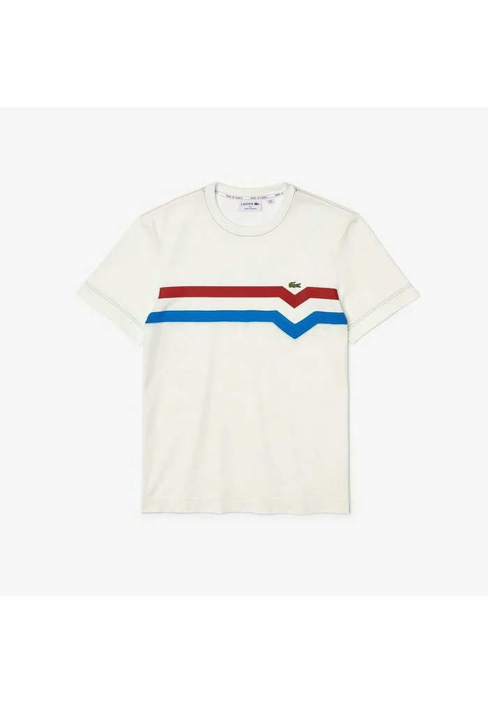 Lacoste T-shirt Imprimé - Blanc/rouge/bleu 6 Lacoste T-shirt Imprimé - Blanc/rouge/bleu – Image 6