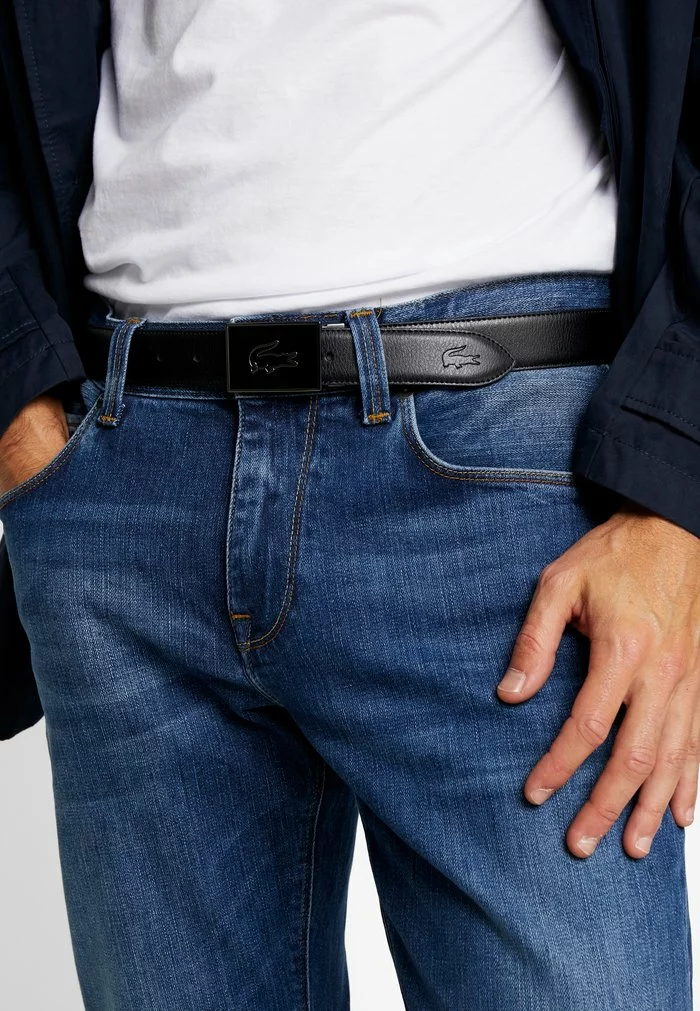 Lacoste REVERSIBLE CURVED BOX SET - Ceinture - Black/dark Brown 2 Lacoste REVERSIBLE CURVED BOX SET - Ceinture - Black/dark Brown – Image 2