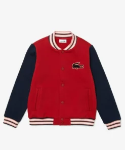 Lacoste KINDER - Sweat à Capuche Zippé - Rouge / Bleu Marine -Lacoste Soldes Magasin ac71adafdbd64638960b14d58be6cbdf