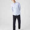 LACOSTE - Chemise - Blanc / Bleu