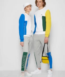 Lacoste UNISEX - Sweatshirt - White/blue Royal/broom/green -Lacoste Soldes Magasin afc86dfa849a46e1b1378841fd2ccff7