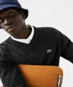 Lacoste Pullover - Gris -Lacoste Soldes Magasin b072682dad1d43df8e09af83a70f70cb