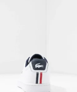 Lacoste CARNABY EVO - Baskets Basses - White/navy/red -Lacoste Soldes Magasin b073ef0b92b546d199f973f1b8e32039