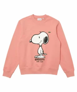 LACOSTE X PEANUTS - Sweatshirt - Rose -Lacoste Soldes Magasin b0ef97a637054b24a3ba65369edb9956