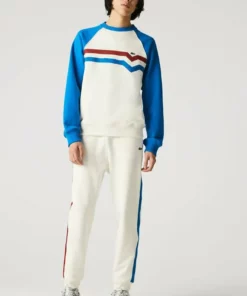 Lacoste Pantalon De Survêtement - Blanc/rouge/bleu