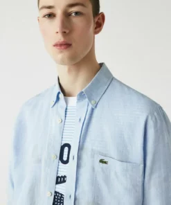 Lacoste Chemise - Bleu -Lacoste Soldes Magasin b16f8366910e454f8d0e6e67b54d9370