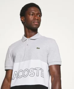 Lacoste Polo - Argent Chine/blanc Noir -Lacoste Soldes Magasin b26982e9c60d4be0bc7dfb34097ef1a9