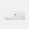 Lacoste COURT CAGE - Baskets Basses - White/light Pink