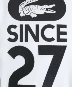 Lacoste T-shirt à Manches Longues - Blanc -Lacoste Soldes Magasin b2b38256cfad4b289b40111efdd3aa58