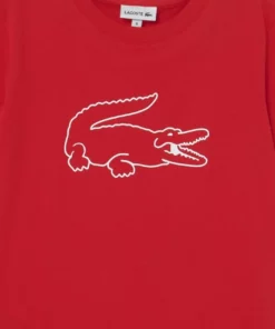 Lacoste TEE LOGO UNISEX - T-shirt Imprimé - Rouge 5 Lacoste TEE LOGO UNISEX - T-shirt Imprimé - Rouge -Lacoste Soldes Magasin b2b820fa98f5461eaeb8bb6eb56fb166