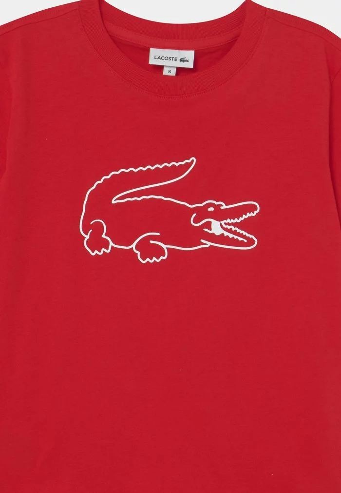 Lacoste TEE LOGO UNISEX - T-shirt Imprimé - Rouge 3 Lacoste TEE LOGO UNISEX - T-shirt Imprimé - Rouge – Image 3
