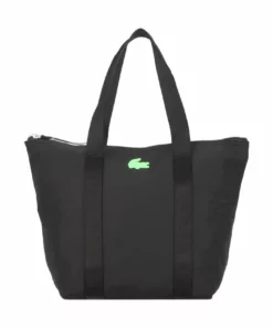Lacoste JEANNE - Sac à Main - Noir Vert Fluo