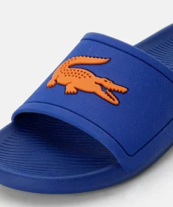 Lacoste CROCO SLIDE - Mules - Blu/org -Lacoste Soldes Magasin b36bcbd44d1d40a1acf5595dbe9b86d3