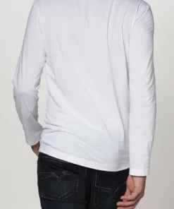 Lacoste T-shirt à Manches Longues - Weiß -Lacoste Soldes Magasin b3bc36d5bf3d468ca36ce05db552a476