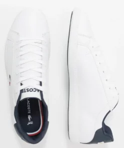Lacoste GRADUATE - Baskets Basses - White/navy/red -Lacoste Soldes Magasin b49252fb487d41d4869420ec1093f8d5