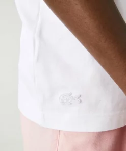 Lacoste HEREN - T-shirt Imprimé - Blanc -Lacoste Soldes Magasin b4d732a7ce604172825a02d4e058e6bb