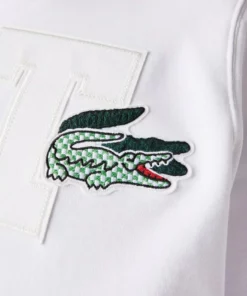 Lacoste Sweatshirt - Blanc -Lacoste Soldes Magasin b6a9e2de1513453593fab1524e606812