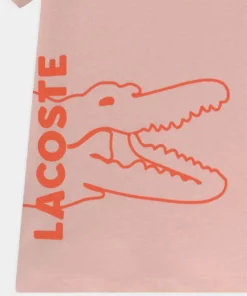Lacoste TEE TURTLE NECK LOGO UNISEX - T-shirt Imprimé - Light Pink -Lacoste Soldes Magasin b729ab1c961048129933fbf94fd4c063