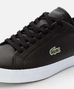 Lacoste POWERCOURT - Baskets Basses - Blk/dk Gry -Lacoste Soldes Magasin b73d9ba7014f4acea70f19bb45dd1287