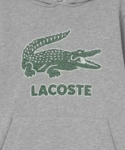 Lacoste LOGO - Sweat à Capuche - Silver -Lacoste Soldes Magasin b8240af776204d1c8538a23ac4ac1b6a