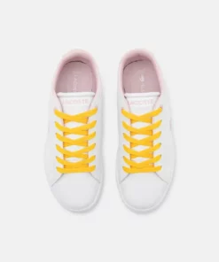 Lacoste CARNABY EXCLUSIVE - Baskets Basses - White/pink -Lacoste Soldes Magasin b9252c7566014fe4830f19767ebecb01