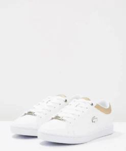 Lacoste STRAIGHTSET CAW - Baskets Basses - White/gold -Lacoste Soldes Magasin b9cea145b31c42d6947f2246575b99b3