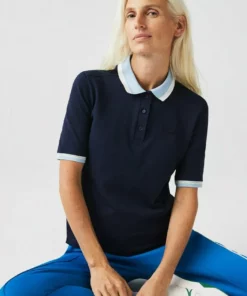 Lacoste KORTE MOUW - Polo - Bleu Marine/blanc/bleu Clair -Lacoste Soldes Magasin b9f0a1be3e6c40f1804f8879d27d314c
