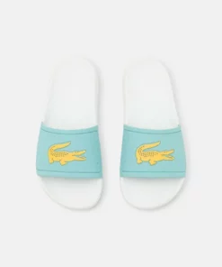 Lacoste SLIDE - Mules - Turquoise/light Blue -Lacoste Soldes Magasin ba1a775a37b84377aabdf817e332324b