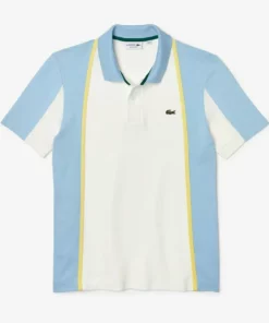 LACOSTE POLO MC - Polo - Blanc Bleu Clair -Lacoste Soldes Magasin ba65c7d13349423d87ef7868457269d7