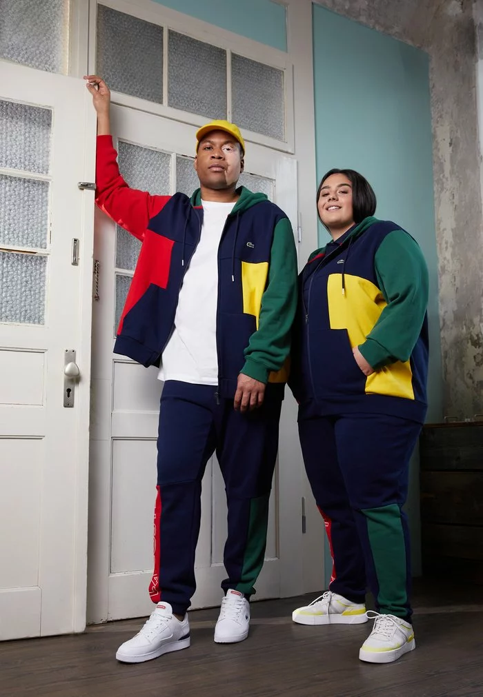 Lacoste PLUS UNISEX - Sweat à Capuche Zippé - Navy Blue/red/green 1 Lacoste PLUS UNISEX - Sweat à Capuche Zippé - Navy Blue/red/green