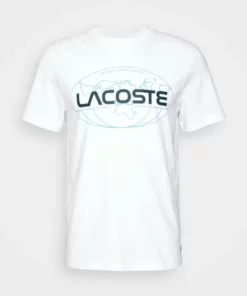 Lacoste EXCLUSIVE UNISEX GUEOE - T-shirt Imprimé - White -Lacoste Soldes Magasin bb17d546754a44b4b5455f5cc6355688