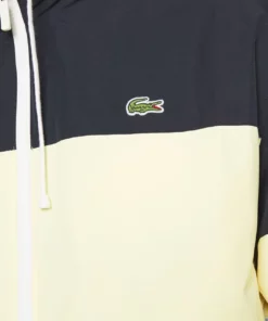 Lacoste BH8063 - Veste Mi-saison - Navy Blue/yellow -Lacoste Soldes Magasin bbec33ee7e2b4cf7b768069f3c035bb0