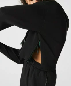 Lacoste Sweatshirt - Noir -Lacoste Soldes Magasin bea98fc1bac14621a029dceaeea79b60