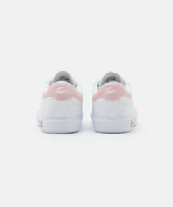 Lacoste POWERCOURT - Baskets Basses - White/light Pink -Lacoste Soldes Magasin bf17eca0dbce45468f60478fe87668ae